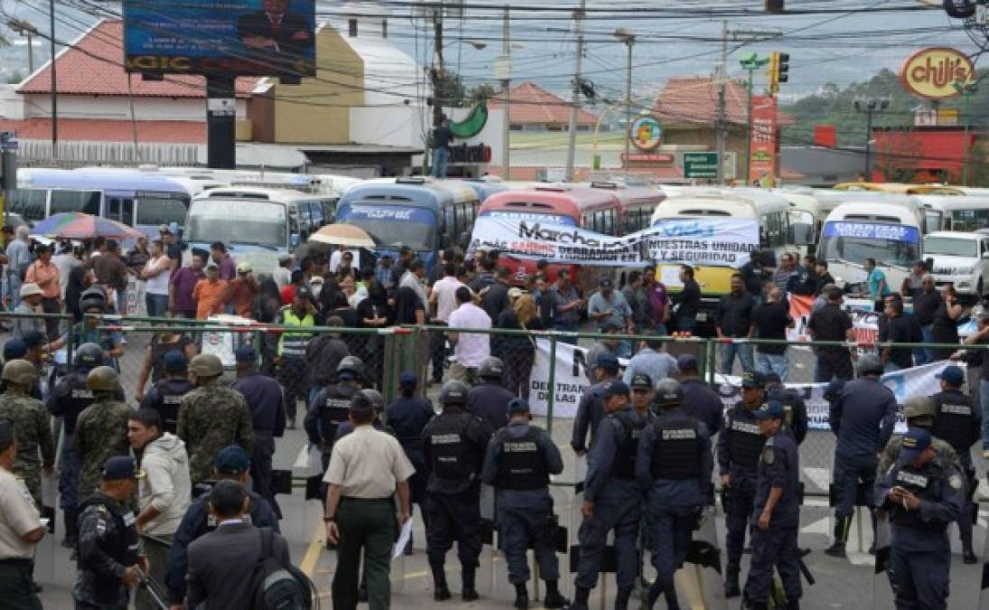 Transportistas Paralizan Tegucigalpa