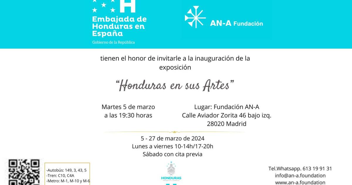 Artistas hondureños mostrarán sus creaciones en Madrid España