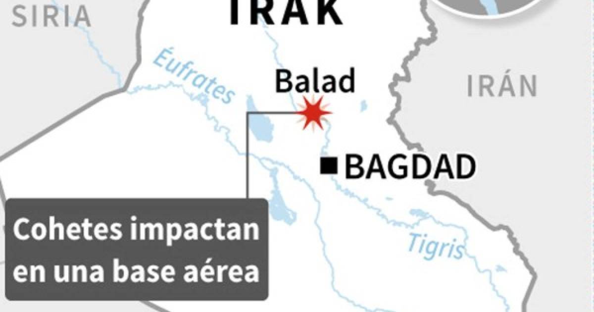 Impactan cohetes en base iraquí que alberga a soldados estadounidenses