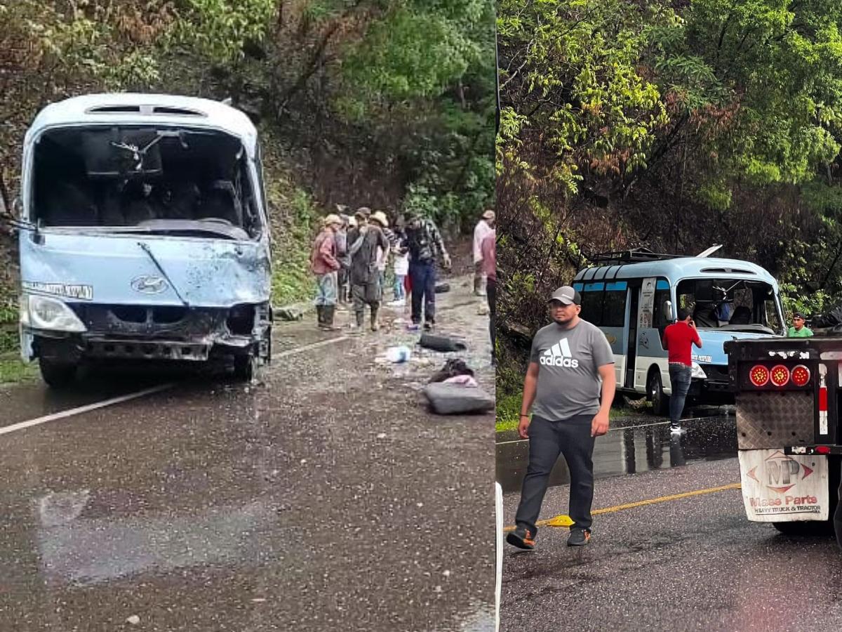 Al menos tres muertos tras volcamiento de un bus en Taulabé