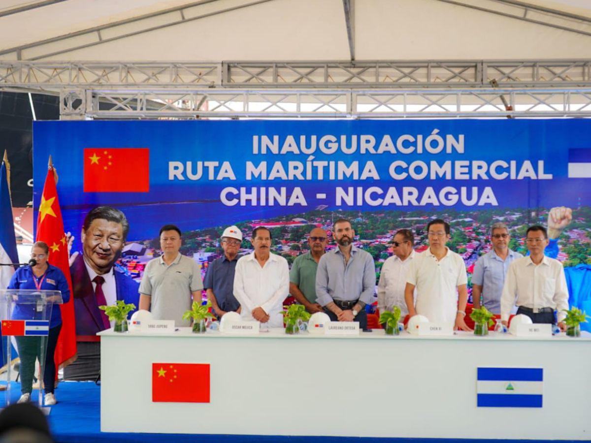 Nicaragua y China inauguran ruta marítima comercial directa