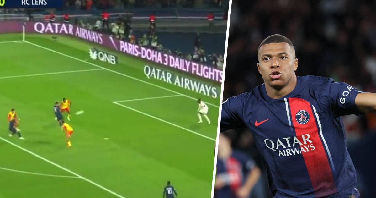 Mbappé se luce con tremendo golazo en el PSG Lens por la Ligue 1