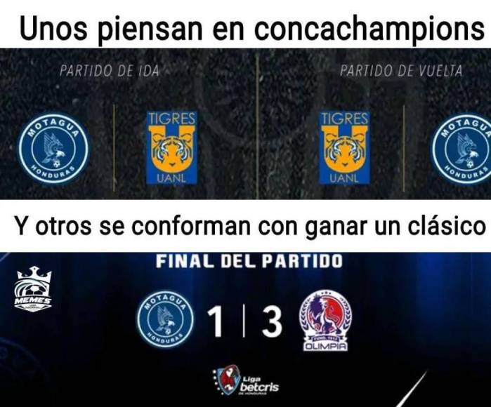 Motagua es víctima de crueles memes tras caer ante Olimpia