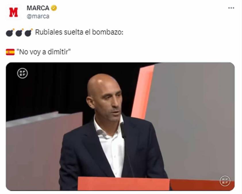 Reacciones a la no dimisión de Rubiales Indignación y el Gobierno actuará